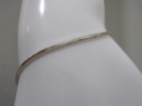 Sterling Silver Square Snake Chain Bracelet, 2.7 g
