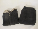 New Stan Herman Black Two Piece Super Soft Lounge Set, size Large, 1 lb 8 oz