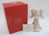 Lenox Florentine and Pearl Angel Lighted Figurine in original box with COA, 2 lbs