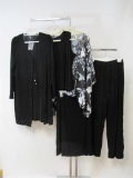 New Ladies Citiknits Brand Five Piece Casual Loungewear, Includes Flowing Pants, Skirt, Jacket,