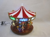Mr. Christmas Musical Shimmer Carousel, LED Lit with 15 Christmas Carols and 15 Year-Round Classics,