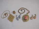 Vintage Flower Jewelry from Sarah Coventry and more with Sarah Coventry box, 3 oz