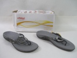 Orthaheel Yolanda Style Slide Sandal in Chrome, Women's Size 9, New, 1 lb