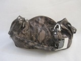 New B Makowsky Brandy Python Purse with Branded Storage Bag, 2 lbs 5 oz