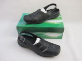 Easy Street Comfort Wave Sterling Black Closed Toe Back Strap Shoes, size 9W, new in box, 1 lb 14 oz
