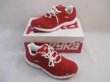 Ryka Red Canvas Lace-up Walking Shoes/Sneakers, size 9W, new in box, 1 lb 14 oz