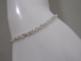 Sterling Silver Twisted Link Bracelet, 1.6 g