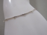 Sterling Silver Link and Ball Bracelet, 1.5 g