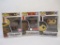 Three Funko Pop! Vinyl Figures: WWE Xavier Woods (Up Up Down Down) 92, Attack on Titan Bertholdt