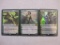 Three Vivien Magic the Gathering Cards including Vivien Reid, foil Vivien Nature's Avenger, and