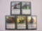 Five Nissa Magic the Gathering Cards including foil Nissa Nature's Artisan, Nissa Steward of