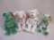 Four Spring TY Beanie Babies including Holy Father, Springfield, Clover, and Dublin, all with