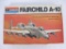 Model Fairchild A-10 Plane in 1/72 Scale by Monogram Models Inc., Open Box, Started, See Photos,