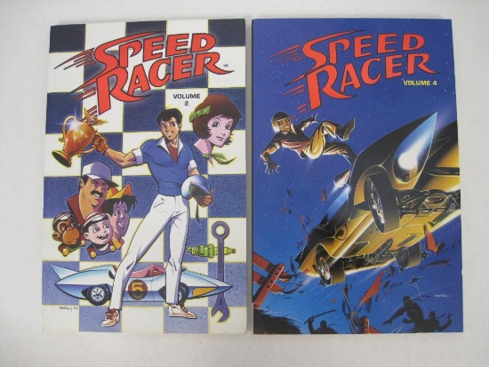 Two Speed Racer Trade Paperbacks, Includes Speed Racer Volume 2 and 4, IDW Publishing 2008, 2.5lbs,