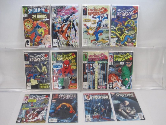 Twelve Spider-Man Comics includes Peter Parker, The Spectacular Spider-Man No. 130, 1987, The