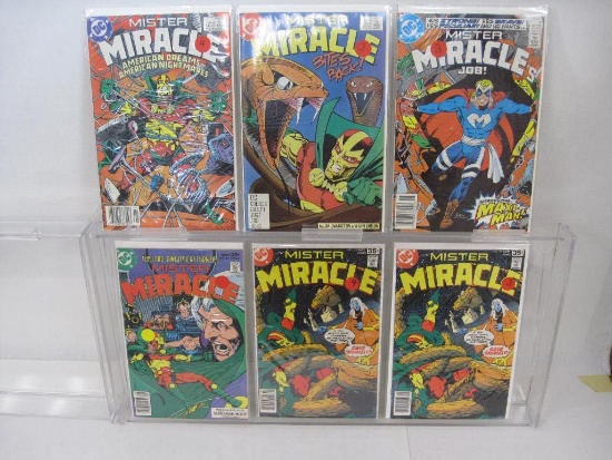 Five Mister Miracle Comics, Includes No. 1-2, 9, 1989, 19, and Mister Miracle Vol. 5 No. 19, 1977