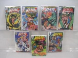 Seven Kazar The Savage Comics, Includes Kazar The Savage 2-4, 10, 14, 16-17, 1981-1982, Marvel