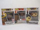 Three Funko Pop! Vinyl Figures: WWE Xavier Woods (Up Up Down Down) 92, Attack on Titan Bertholdt