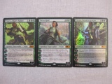 Three Vivien Magic the Gathering Cards including Vivien Reid, foil Vivien Nature's Avenger, and