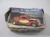 Monogram '36 Ford Coupe Street Rod 1/24 Scale Plastic Model Kit 2721, unassembled in original box ,