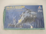 Model HH-60 H Seahawk Combat Rescue Helicopter in 1/72 Scale by Italeri, In Box, Partially Sealed,