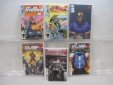 Six G.I. Joe Comics includes Marvel Comics A Real American Hero No. 51, 2nd Print, 1986, No. 56,
