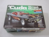 Monogram 'Cuda Street Machine 1/24 Scale Plastic Model Kit 2701*, unassembled in original box, 9 oz