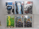 Six Swamp Thing Comics includes Issues No. 56, Jan 1987, No. 77, Oct 1988, No. 83, 85, Feb, Apr,