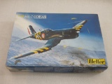 Heller 1.48 F4U-7 Corsair Plastic Model Kit 80415, unassembled in original box, 13 oz