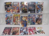 Fifteen Justice League Comics, Includes Issues No. 0, 3, 6, 11, 17-18, 20-21, 23, 26, 29, 31-32, 34,