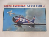 Model North American FJ-23 Fury Plane in 1/48 Scale by ESCI, In Box with Sealed Parts, 11oz