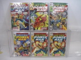 Six Power Man Comics, Includes Issues No. 30, 34, 42, 46, and Two Copies of 47, 1976, Marvel Comics,