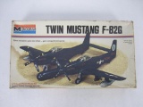 Model Twin Mustang F-82G Plane by Monogram Models Inc., In Box, Started, 8oz