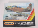 Model AD-5 Skyraider Plane in 1/48 Scale by Matchbox, Open Box, 12oz