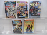 Five Scout Comics, Includes Issue No. 12-13, 20-21, 23, Eclipse Comics, 14oz, See additional notes