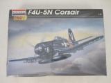 Model F4U-5N Corsair Plane by Monogram Models Inc. New In Box, Sealed, 13oz