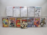 Twelve DC Comics, Includes The Flash 48, 2016, Aquaman 5-6, 9, 22, 2012, Legion '89, 3,6, 1989,