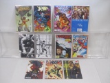 Eleven Super-Hero Themed Comics from Marvel and DC Comics, Includes The Uncanny Avengers 001, X-Men