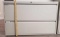 Two Drawer Metal Filing Cabinet, approx 42 inches wide, 28 inches tall and 18 inches deep