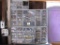 Tool Organizer with Air Nozzles and Couplers, Link Couplers, Screws and Assorted Fasteners, Nuts,