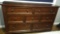 Seven Drawer Wood Dresser with Dovetail Drawers, 62 in wide 19 in deep and 39 in tall