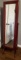 Adjustable Tilt Standing Mirror Jewelry Storage Case, 57 in overall height 18 in overall width,