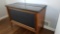 Three Drawer Dresser with Antiqued Wooden Plank Top, 41 x 21 x 31 inches tall