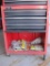 Homak Rollaway Toolbox With Assorted Tools, 13.5