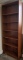 Wood Look Book Shelf, 80 in tall by 32 in wide by 11 in deep, shelves are adjustable