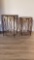 Two Vintage Metal Nesting Tables, tallest is 19 inches in diameter and 24 in tall