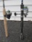 Two Fishing Poles with Reels, Daiwa G5 Shock Rod and Reel, Berkeley Lightning Rod with Shimano FX
