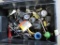 Bin Filled With assortment of Pressure Gauges, Air Nozzles, and Valves