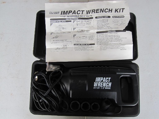 Impact Wrench Kit, 12V in Hard Plastic Carry Case