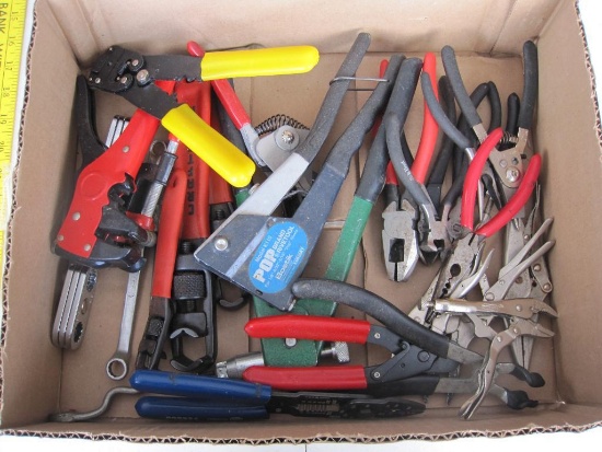 Assorted Crimpers, Wrenches, Clamping Pliers and More
